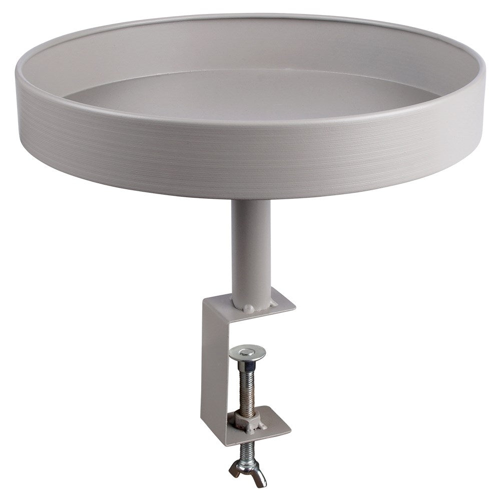 Elegant gray flower stand for windowsill or table