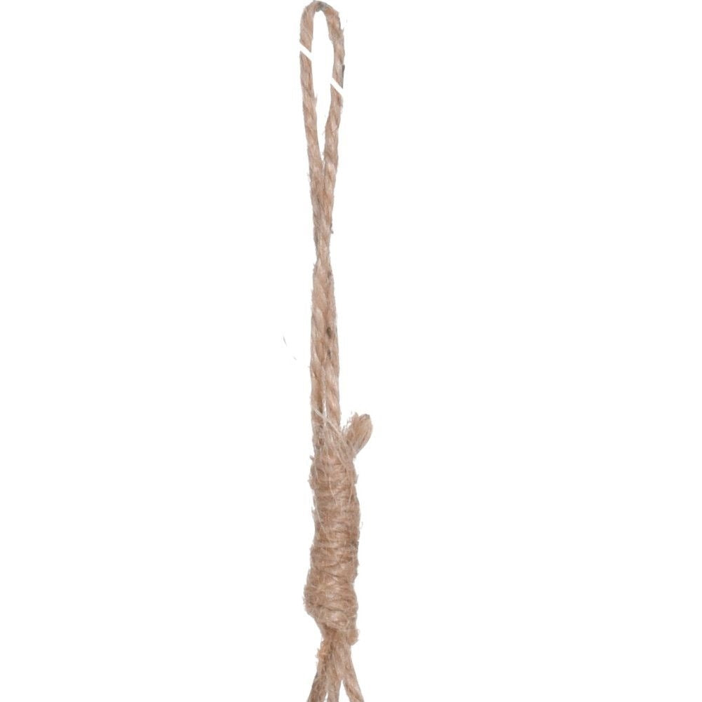 Elegant hanging flower pot in natural style - bamboo.