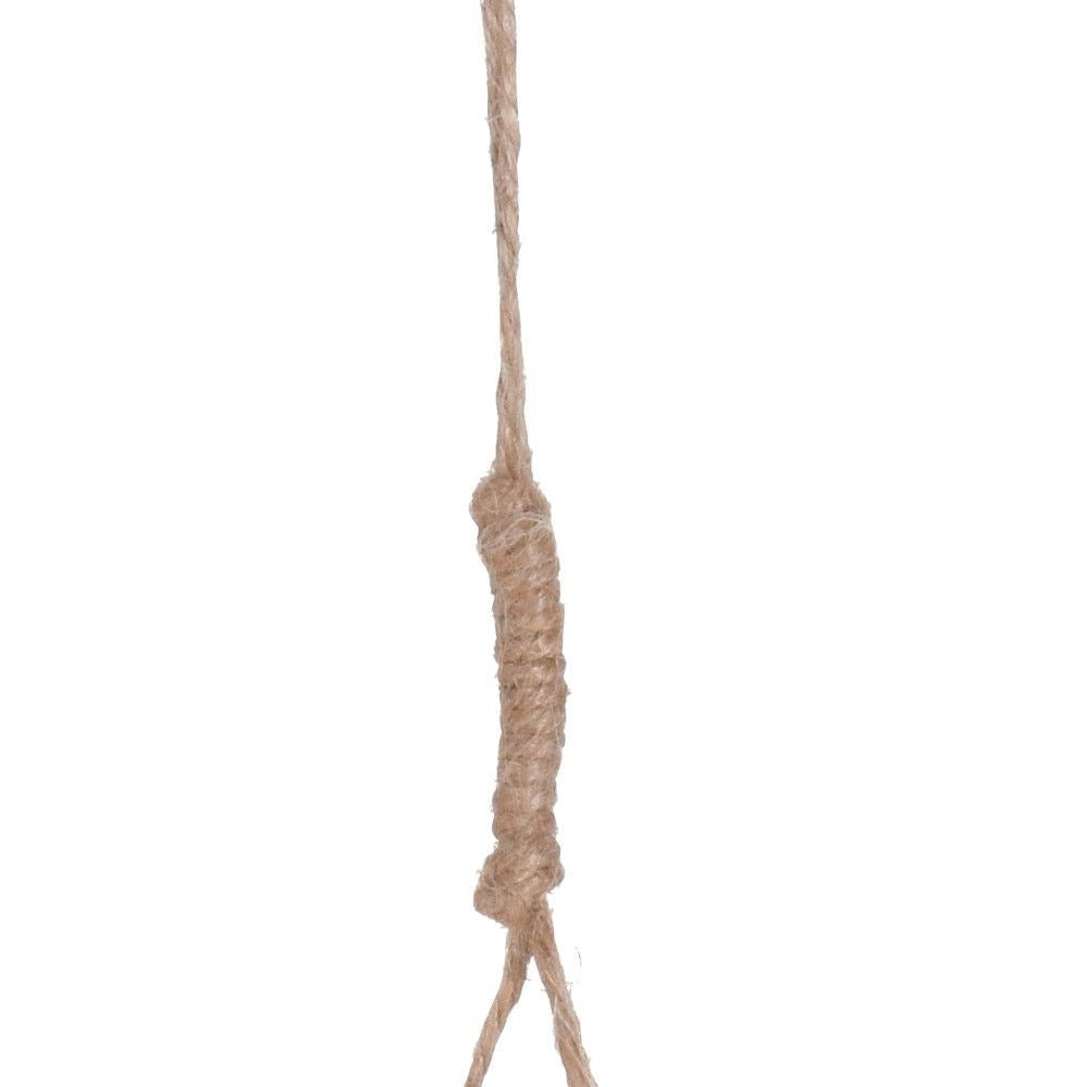 Elegant hanging flower pot in natural style - bamboo