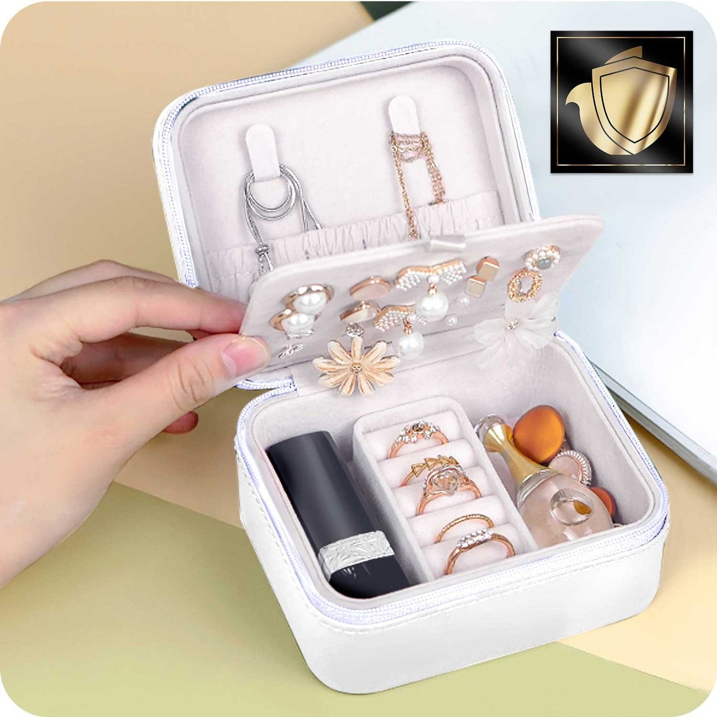 Elegant jewelery box MS-702 Massido - white