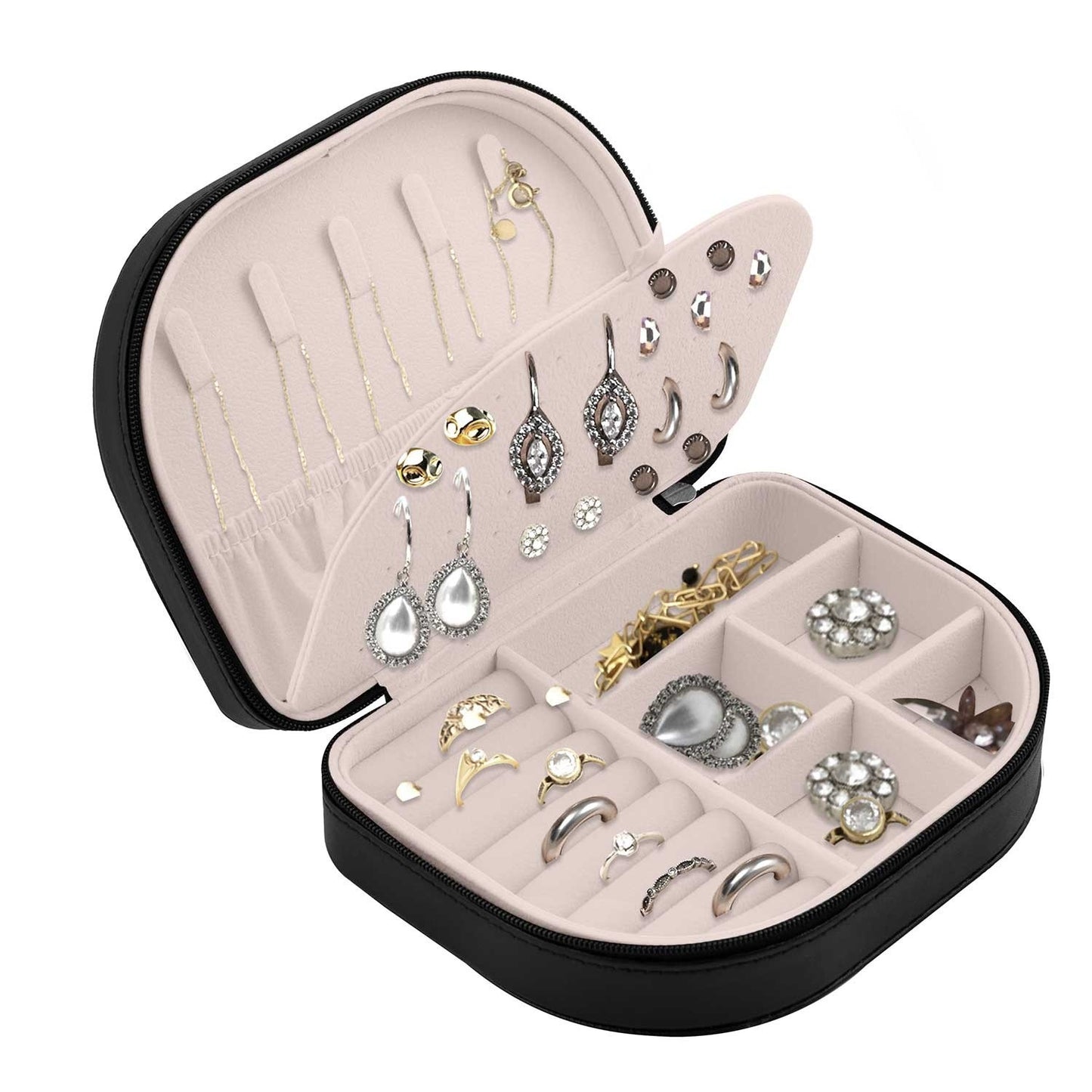Elegant jewelry box Massido MS-707 - black