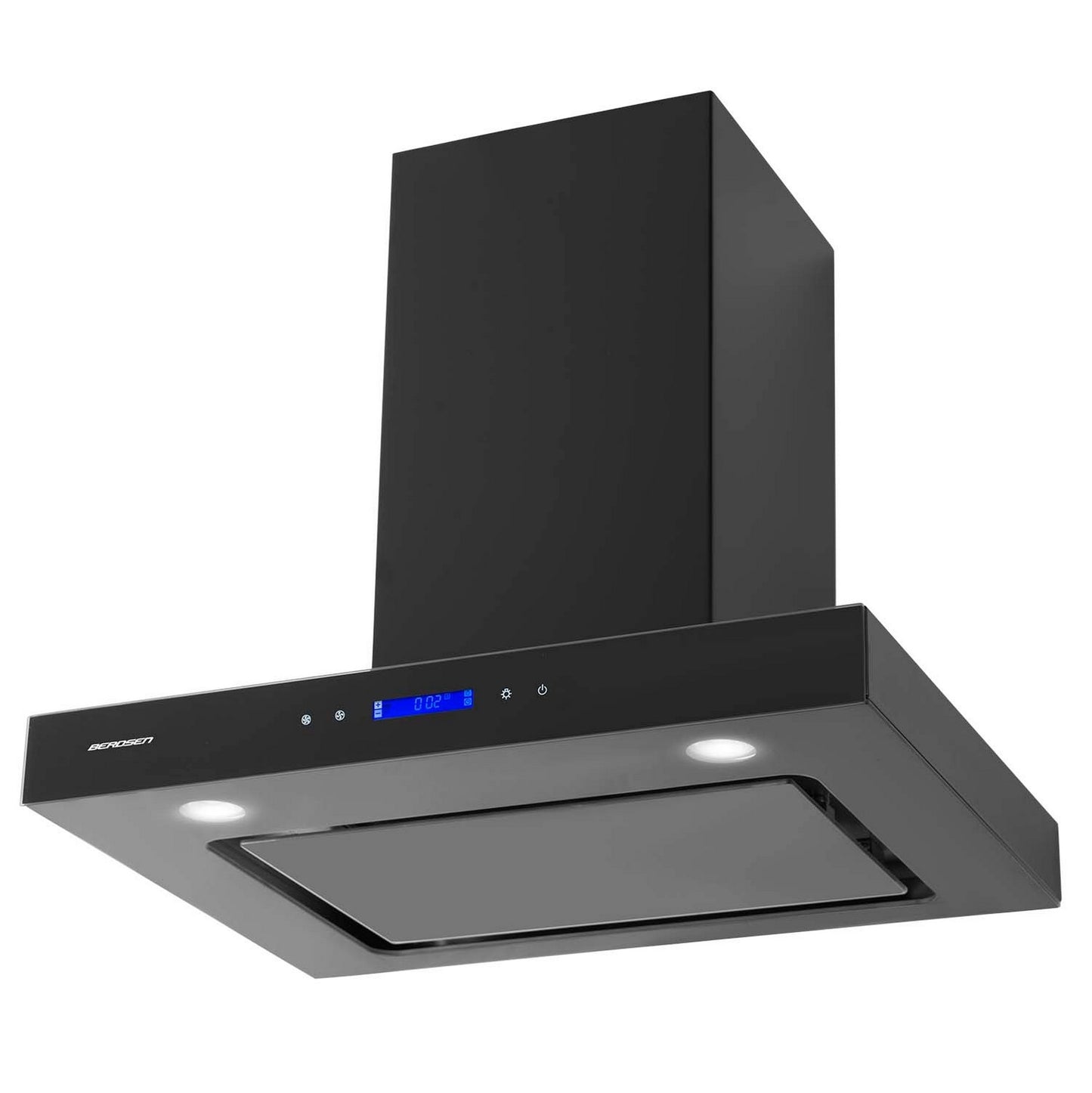 Elegant kitchen hood 60 cm black Berdsen BE-60E