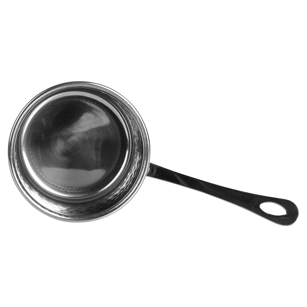 Elegant mini vessel in stainless steel for serving