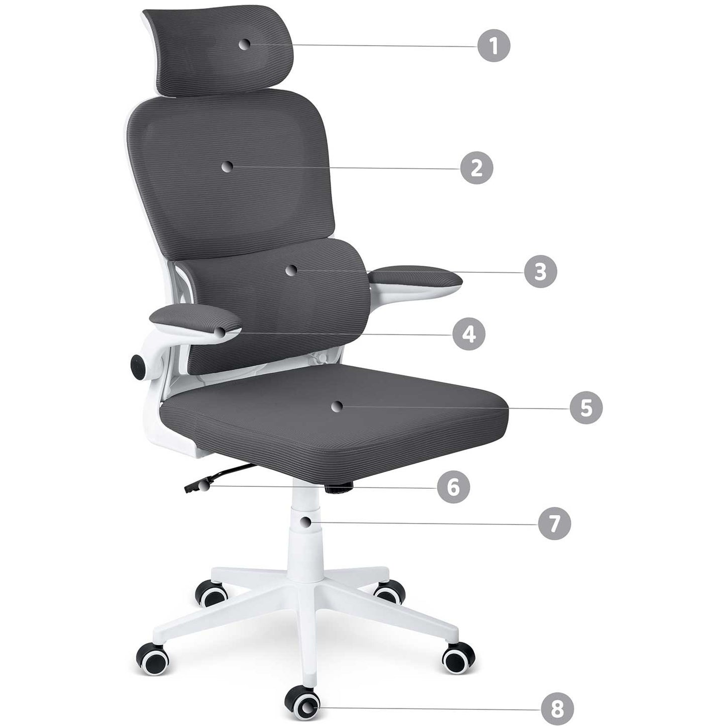 Sofotel Formax graphite micro-mesh office chair