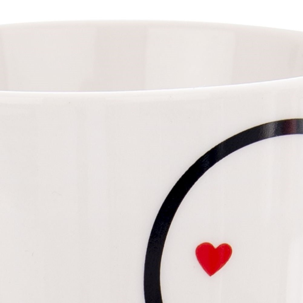 Elegant porcelain cup with comfortable handle and subtle decoration