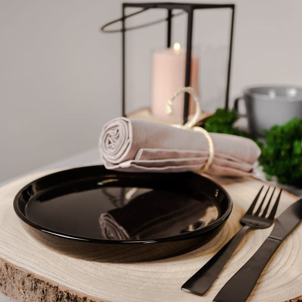 Elegant porcelain dessert plate - 18.5 cm