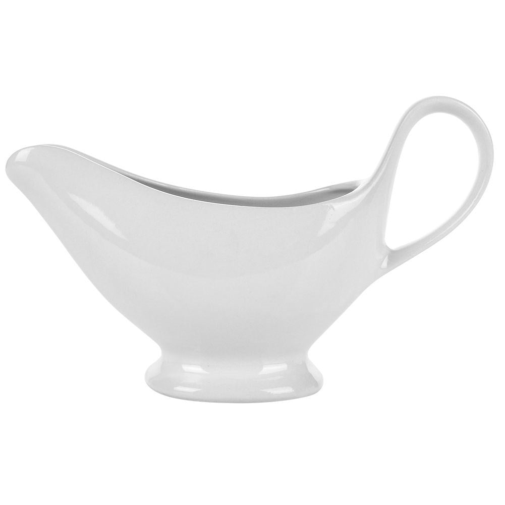 Elegant porcelain sauce container with handle