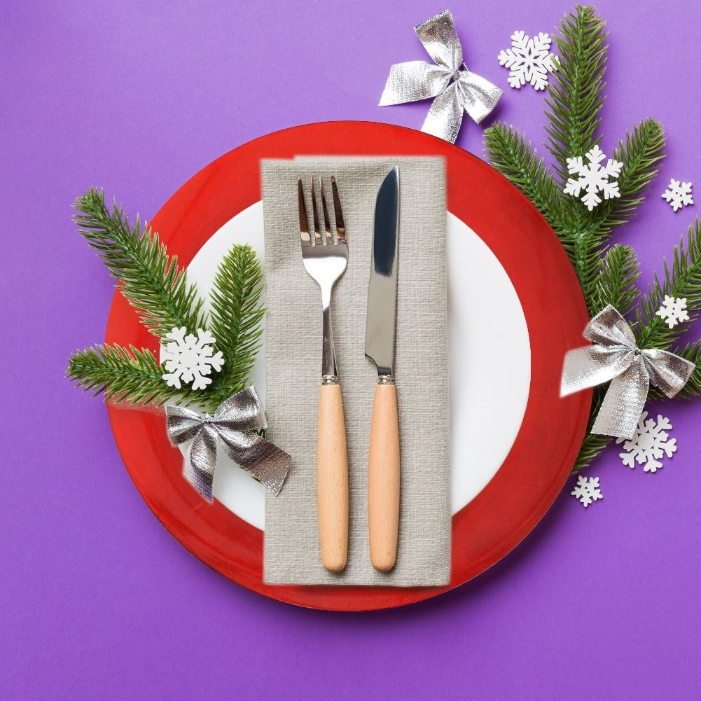 Elegant red placemat 33 cm - high quality and glossy