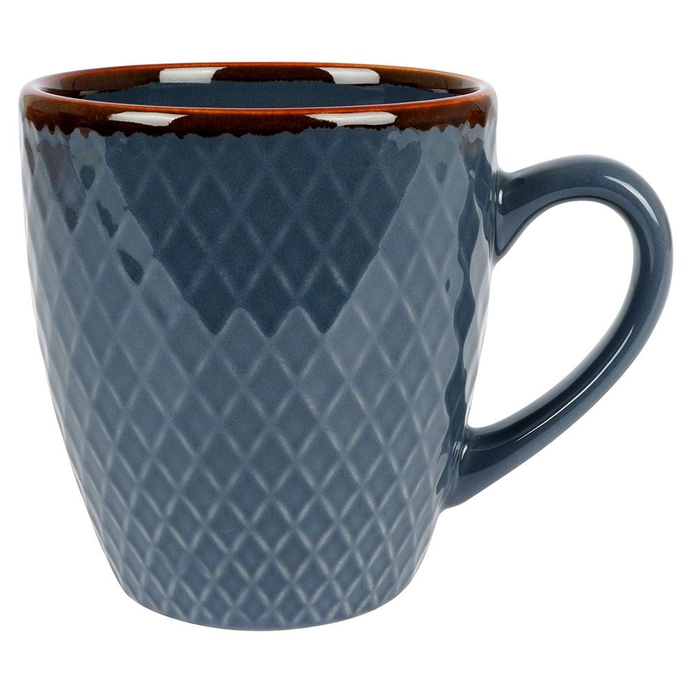 Elegant set of decorated ceramic cups in a gift box