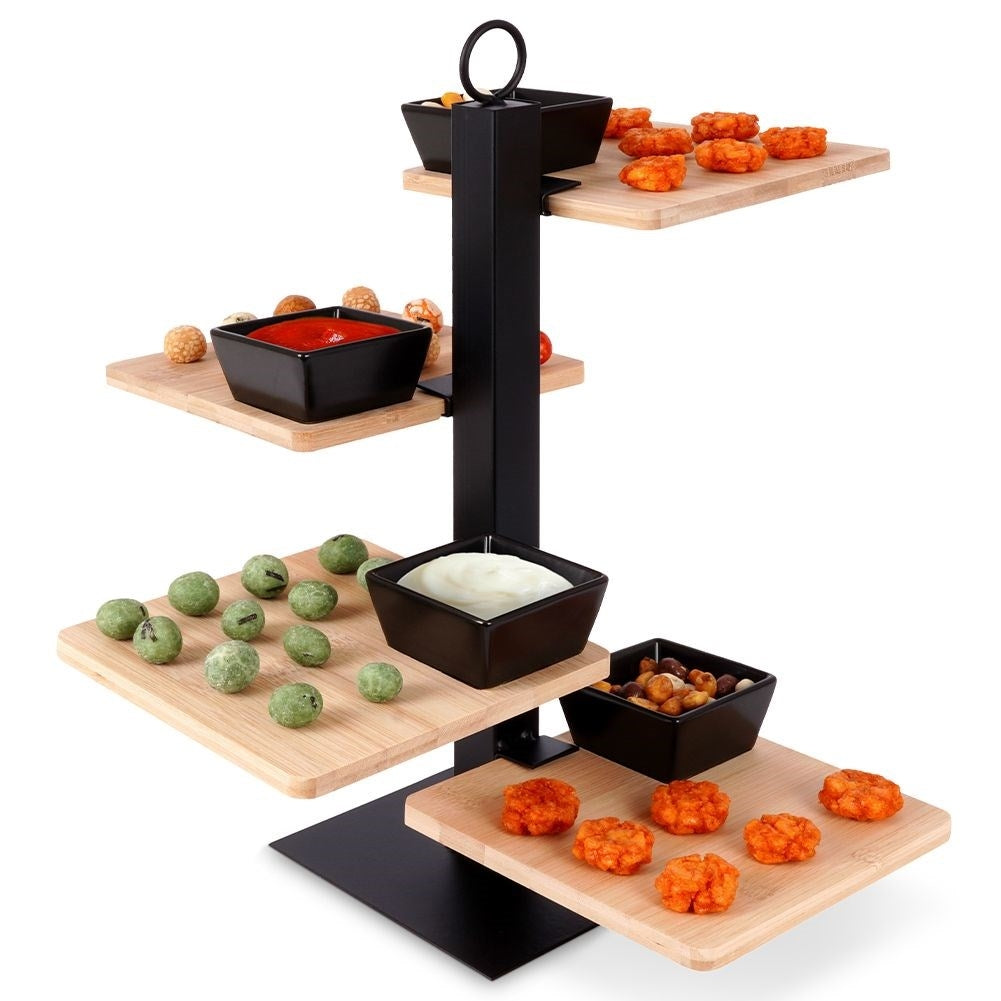 Elegant shelves for charcuterie, cheese, cakes, fruit, snacks