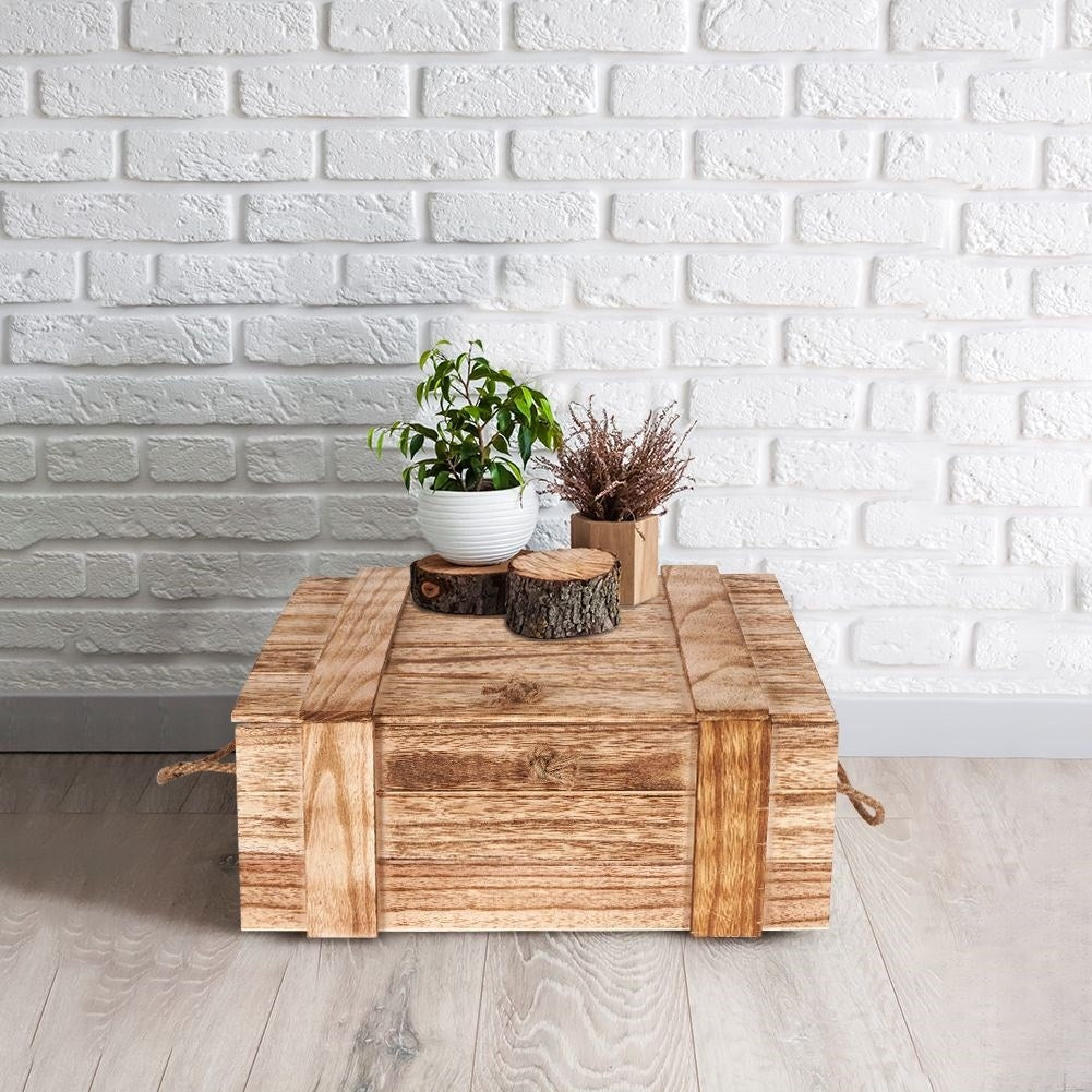 Elegant storage box in light paulownia wood, perfect gift