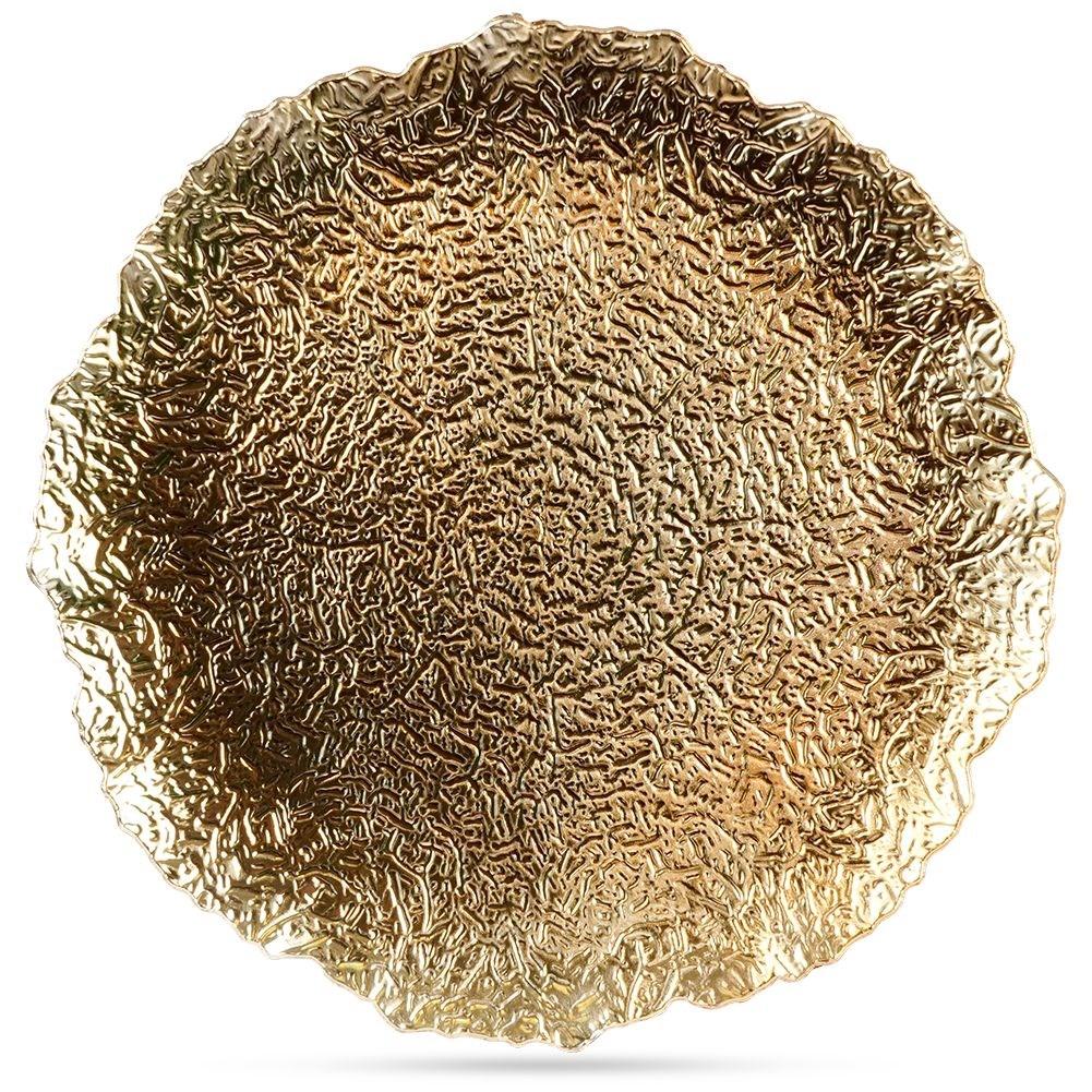 Elegant table mat in gold, 33 cm, high quality material