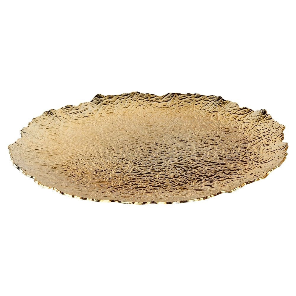 Elegant table mat in gold, 33 cm, high quality material
