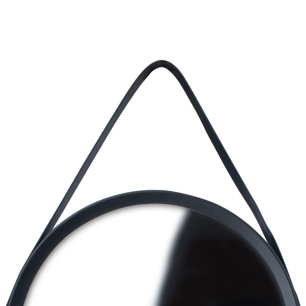 Elegant wall mirror with black frame and ribbon for any room
