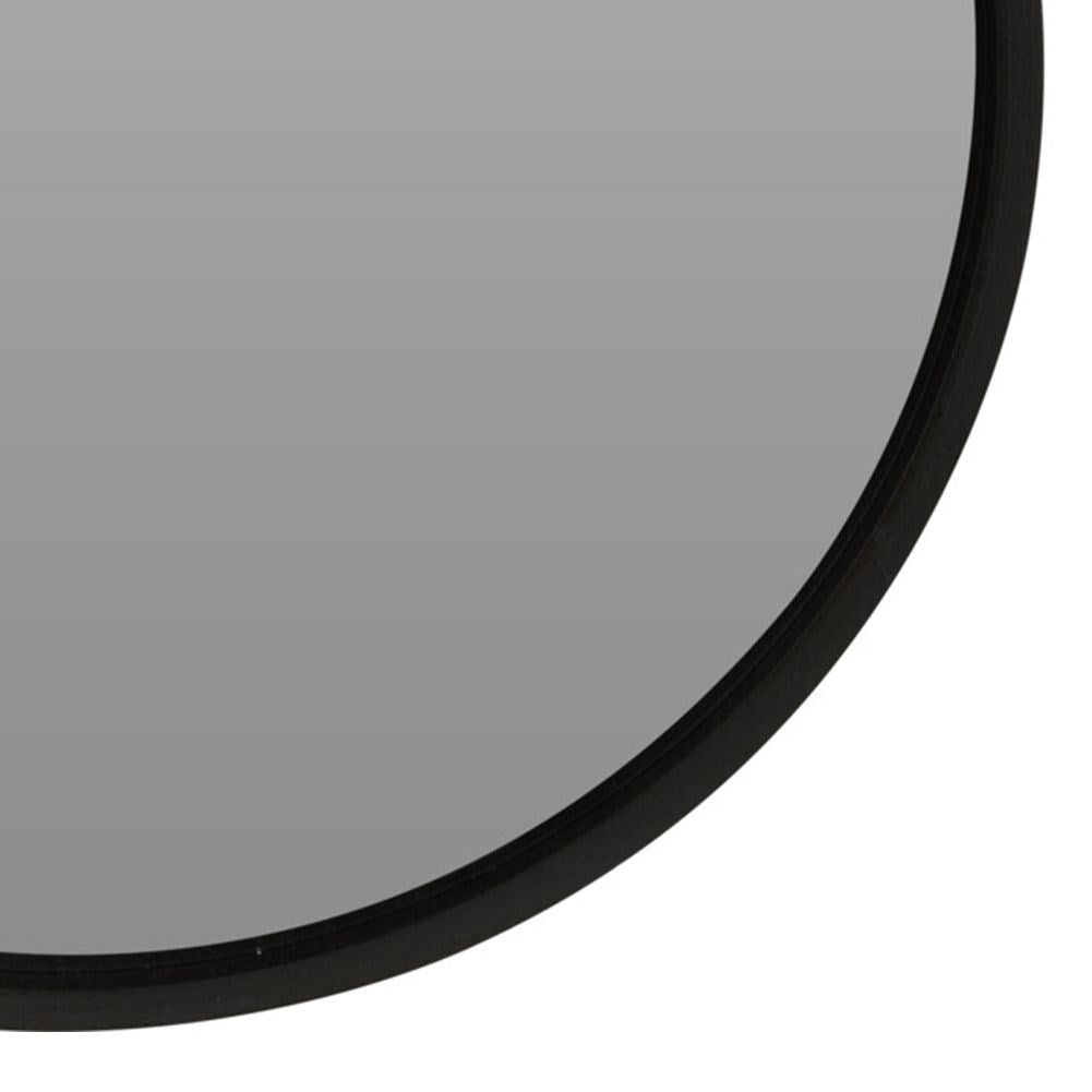 Elegant wall mirror with black wooden frame for any room