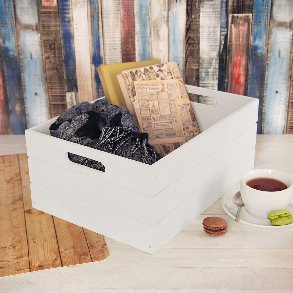 Elegant white storage box for all items