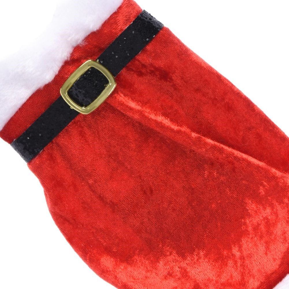 Elegant wine bottle cover as a Christmas dress - Perfect gift