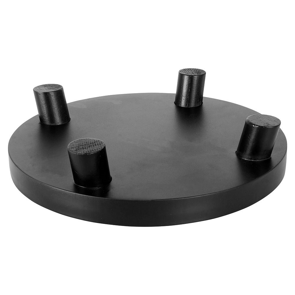 Elegant wooden base for decorative arrangements and candles