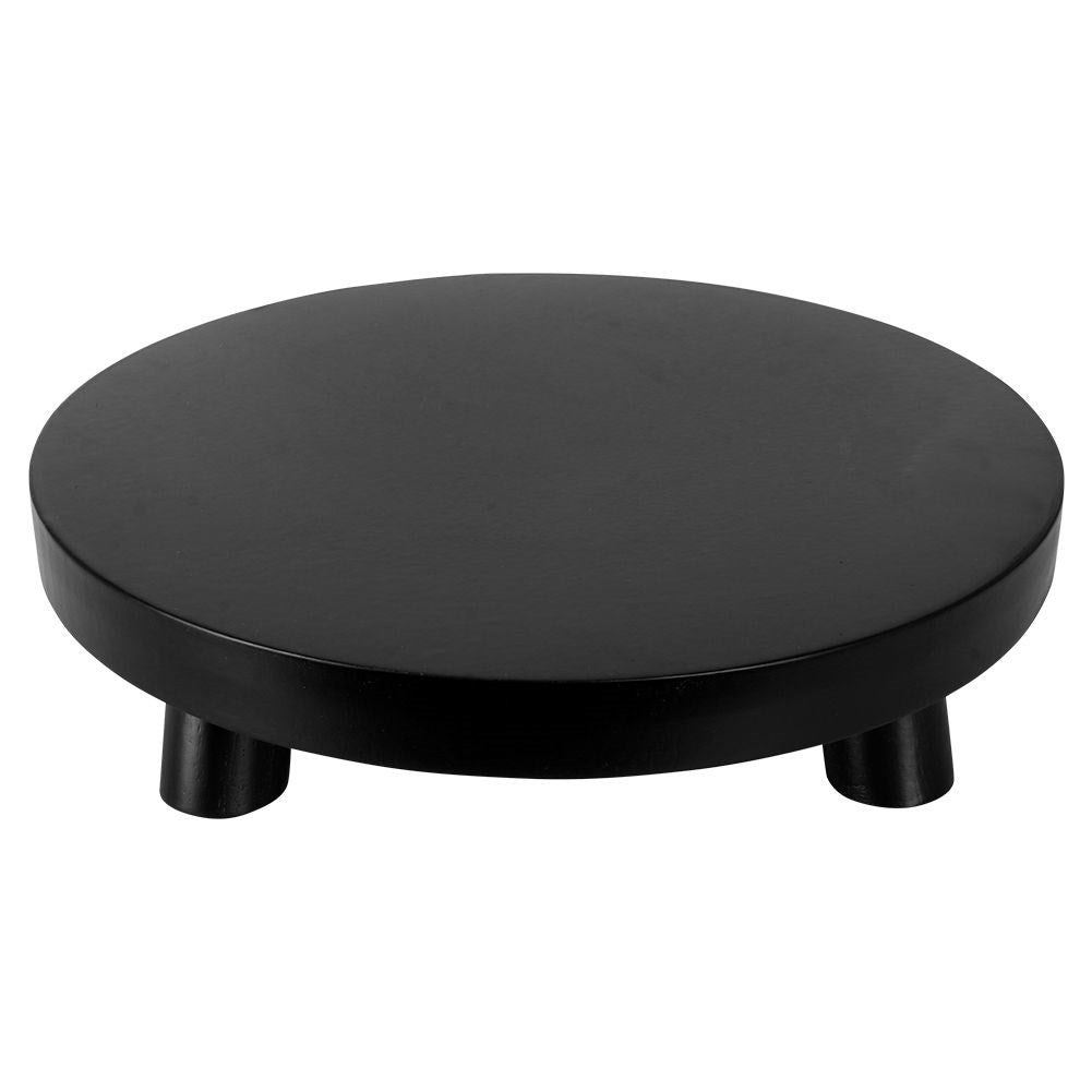 Elegant wooden base for decorative arrangements and candles