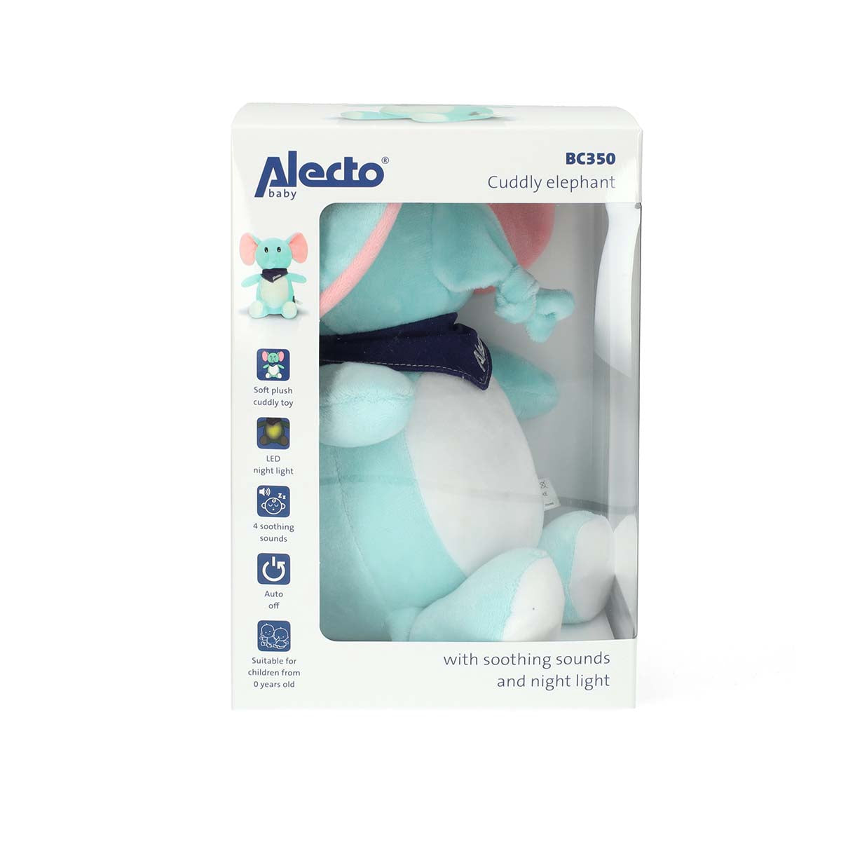 Elephant Plush with Night Light and Soothing Sounds