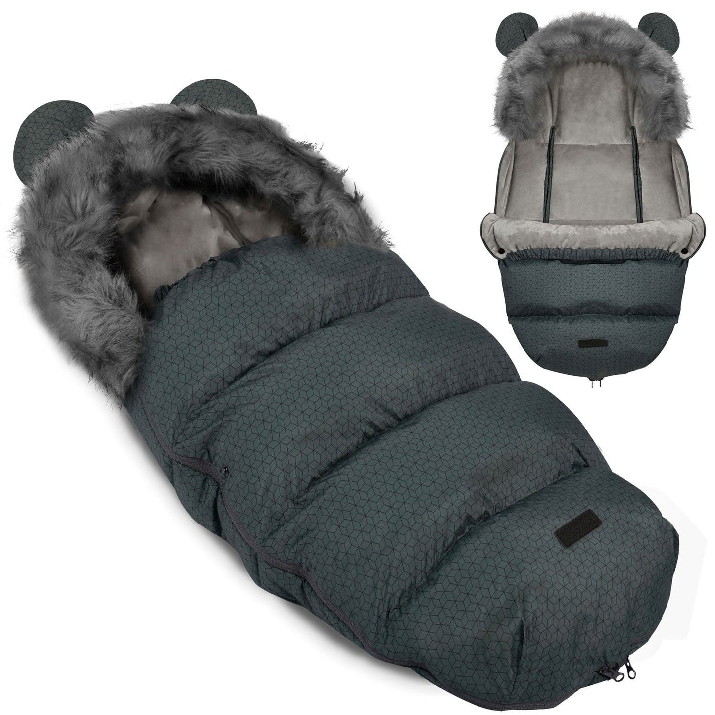 Elmi Ricokids sleeping bag for stroller and sled - graphite