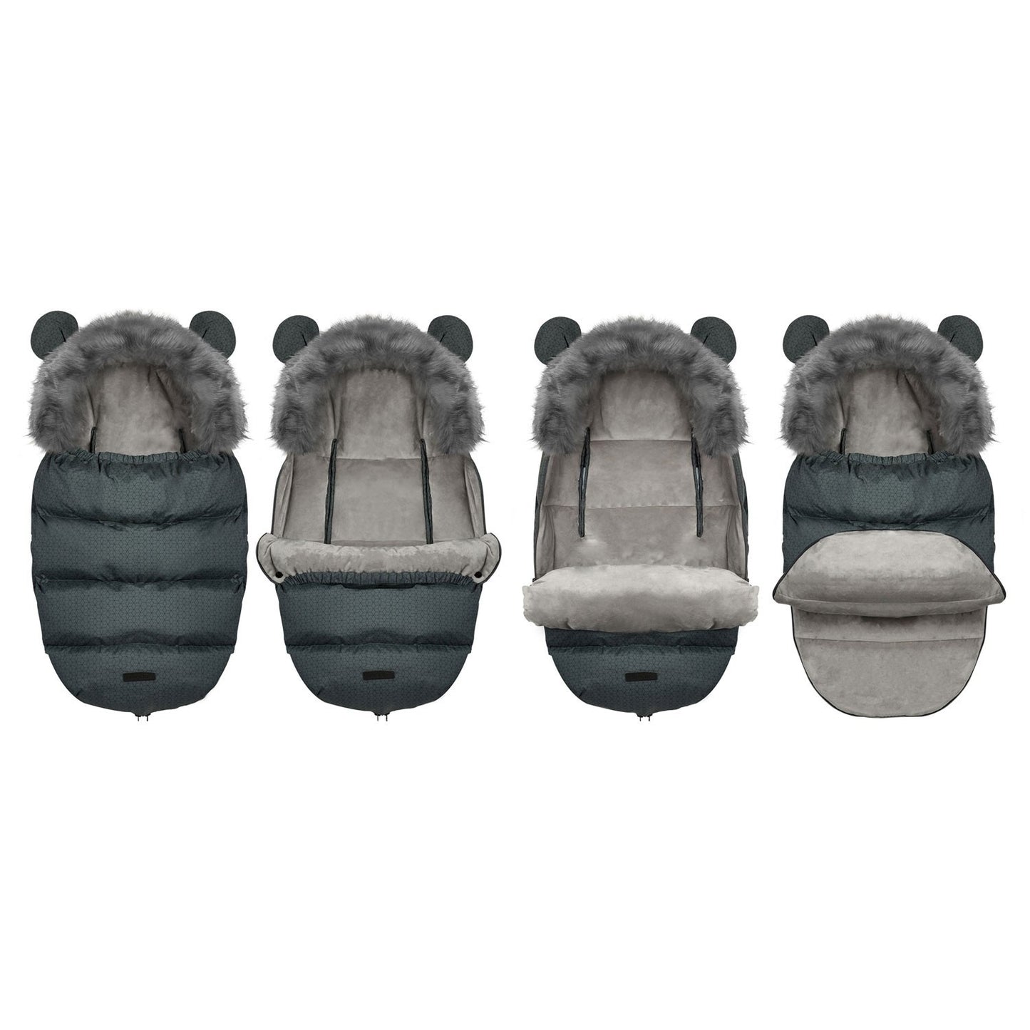 Elmi Ricokids sleeping bag for stroller and sled - graphite