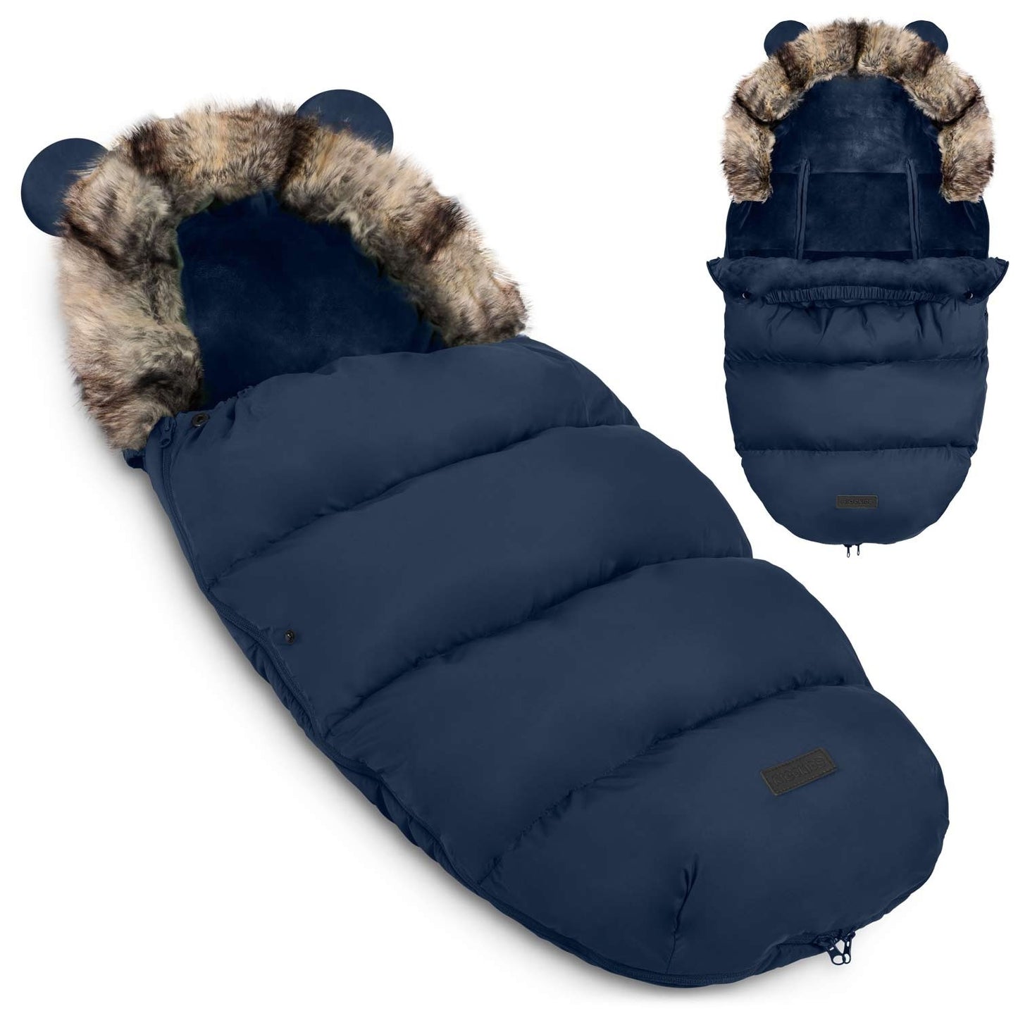 Elmi Ricokids sleeping bag for stroller and sled - navy blue