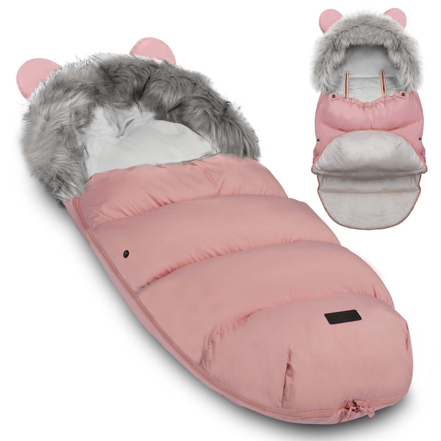 Elmi Ricokids sleeping bag for stroller and sled - pink