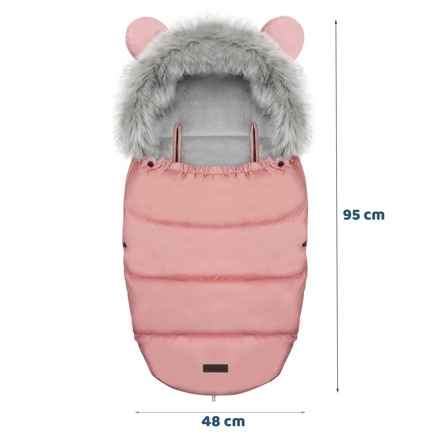 Elmi Ricokids sleeping bag for stroller and sled - pink