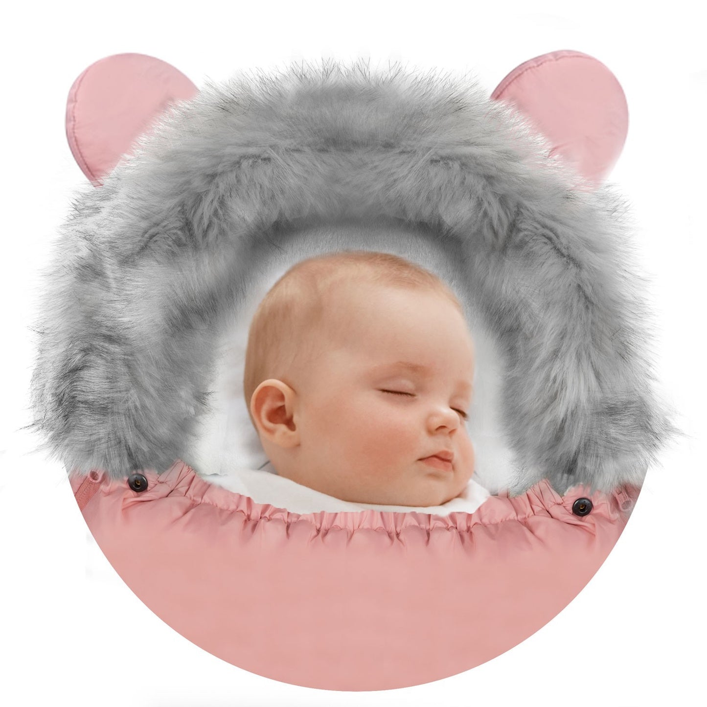 Elmi Ricokids sleeping bag for stroller and sled - pink