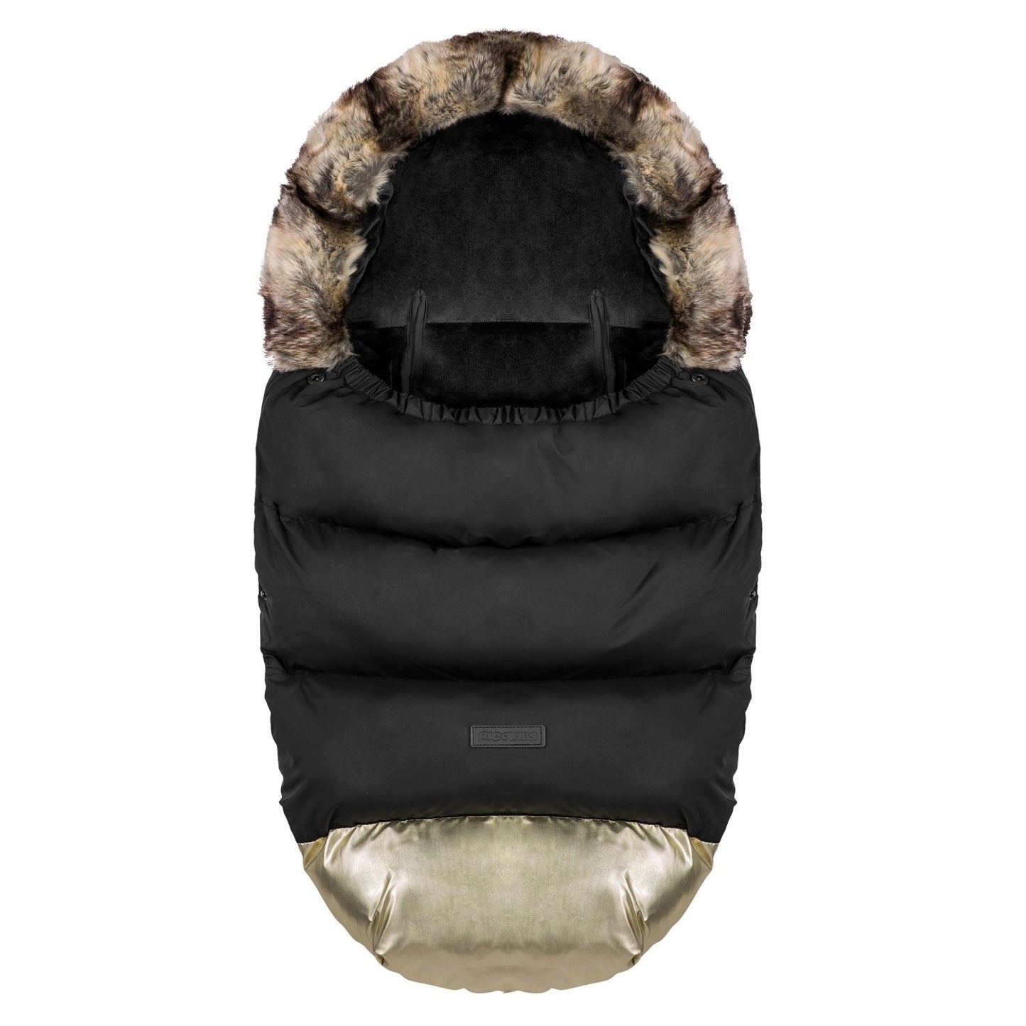 Elmi Ricokids stroller sleeping bag, sled - black and gold