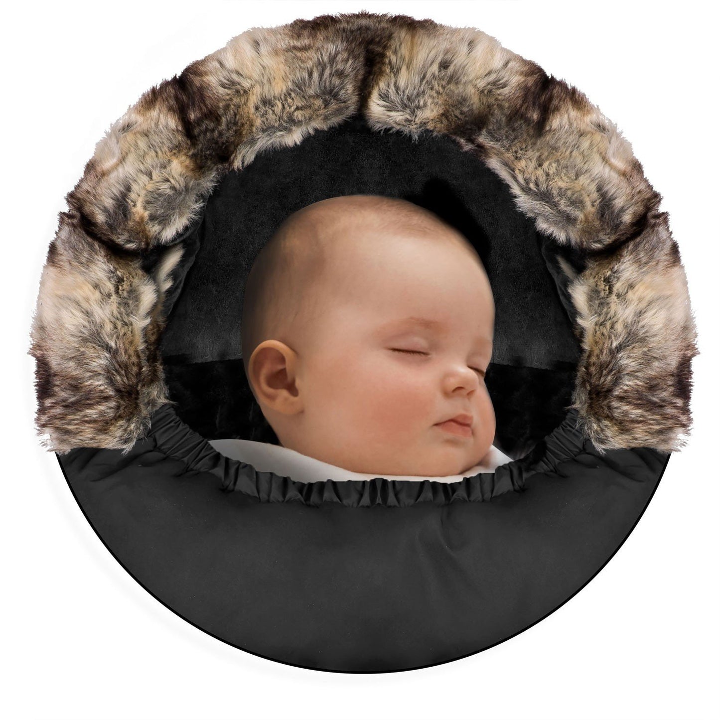Elmi Ricokids stroller sleeping bag, sled - black and gold