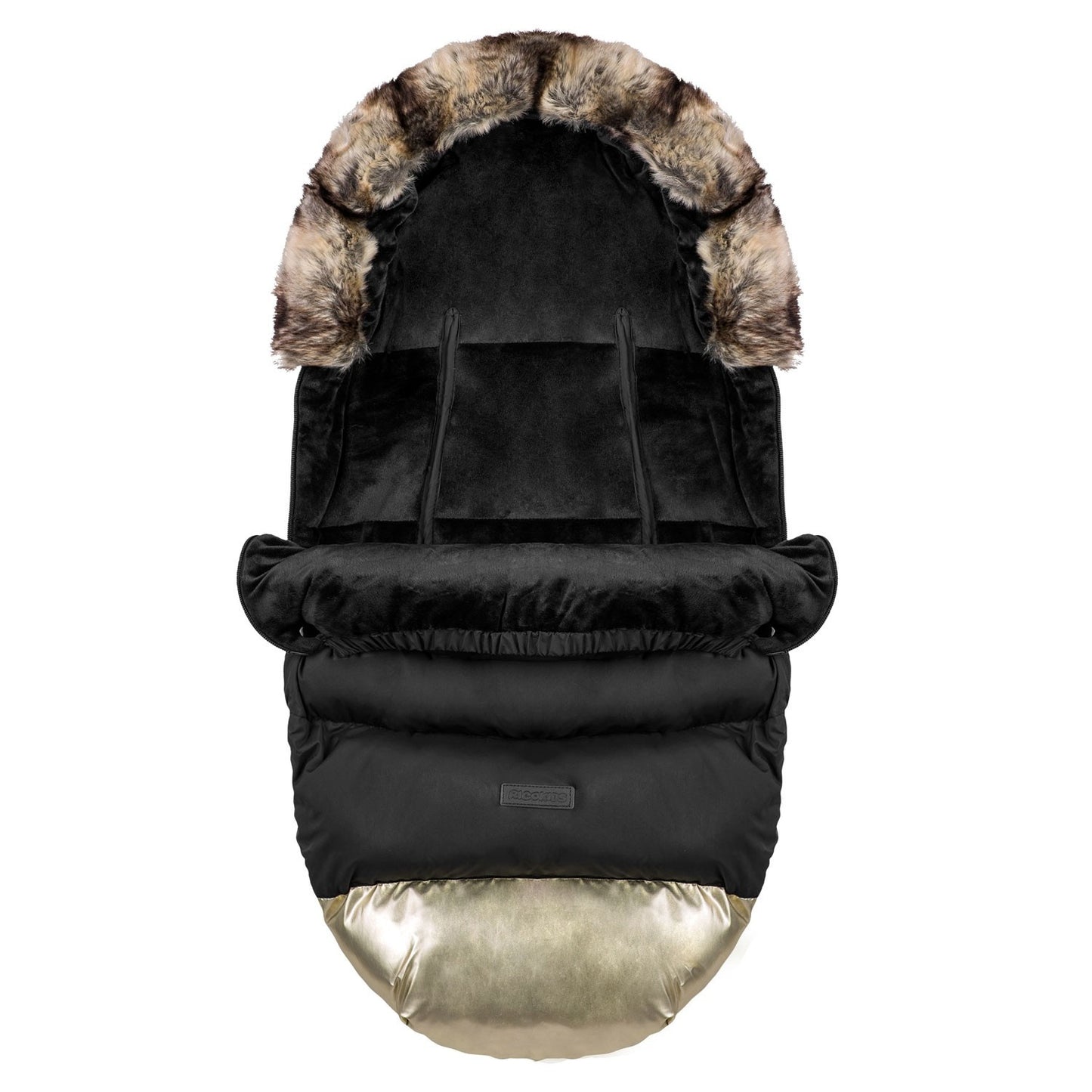 Elmi Ricokids stroller sleeping bag, sled - black and gold