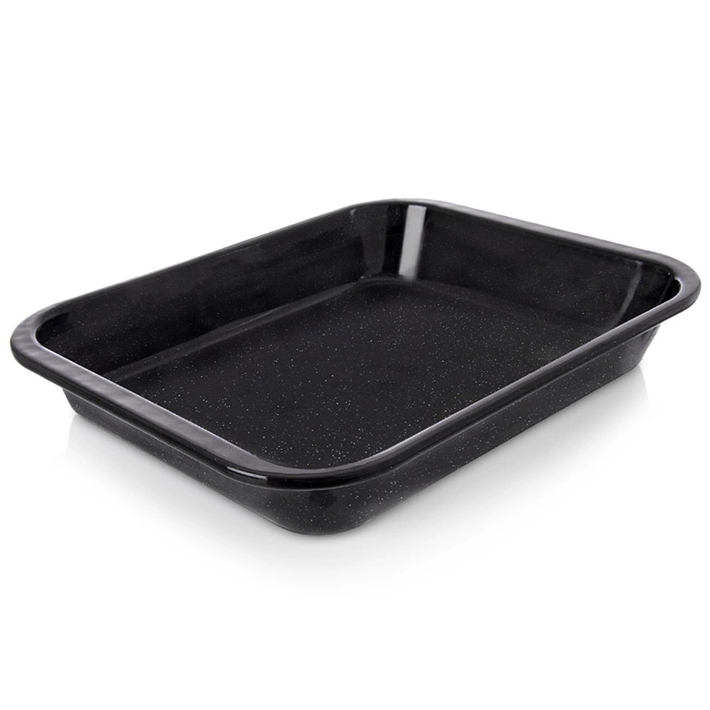 Enamel Baking Tray, Rectangular 31x25x4.5 cm