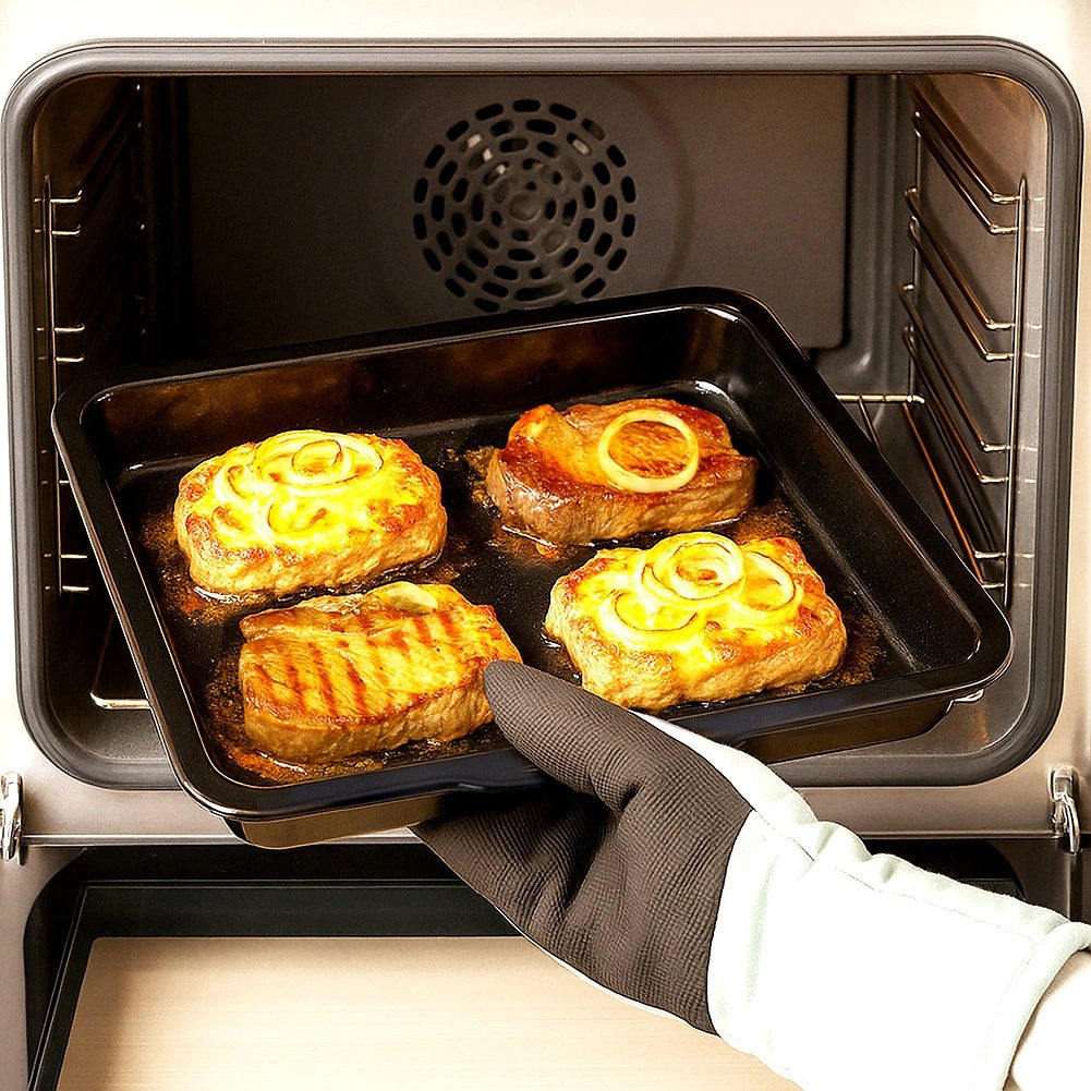Enamel Baking Tray, Rectangular 40x35.5x5 cm