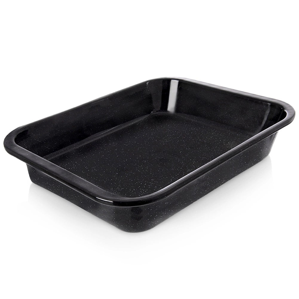 Enamel Baking Tray, Rectangular, 41x32x6 cm