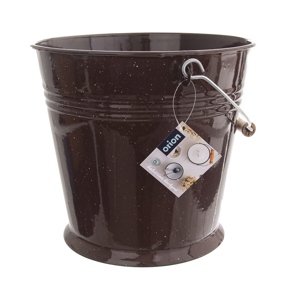 Enameled Bucket with Handle - Perfect for Home & Garden