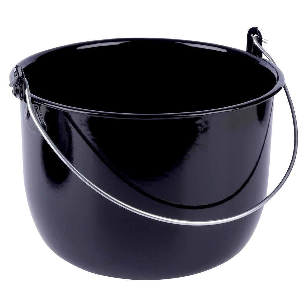 Enameled Hungarian Casserole 7.7L with Lid for Open Fire