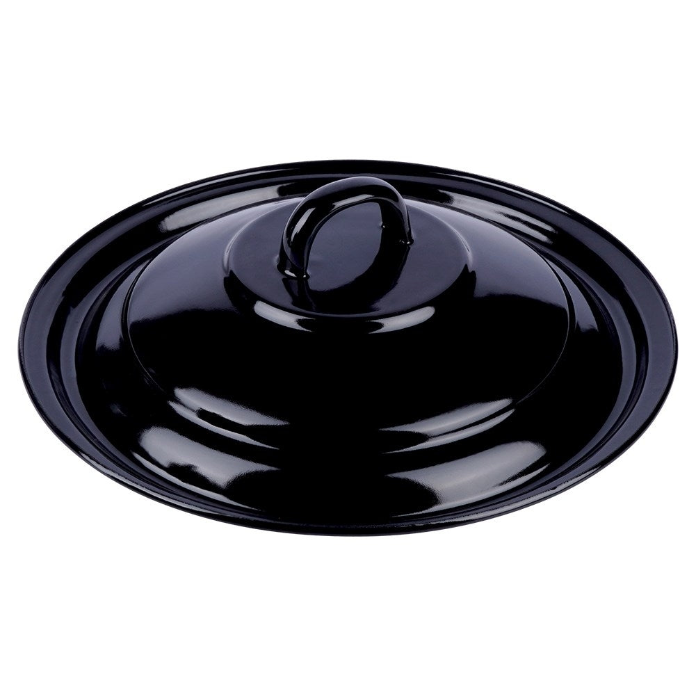 Enameled Hungarian Pot 3.8L with Lid for Outdoor Cooking