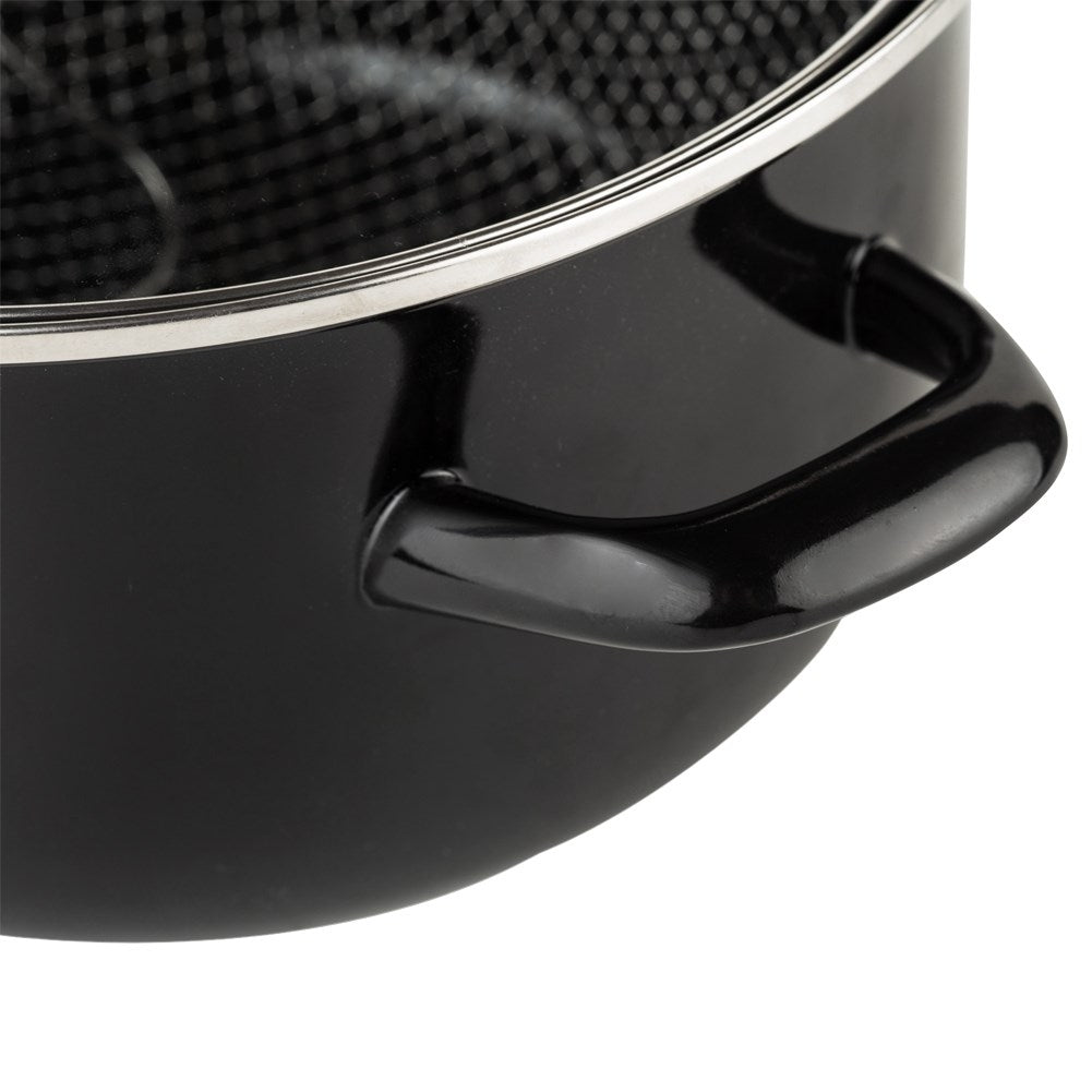 Enameled Pot with Strainer for Deep Frying - 4L