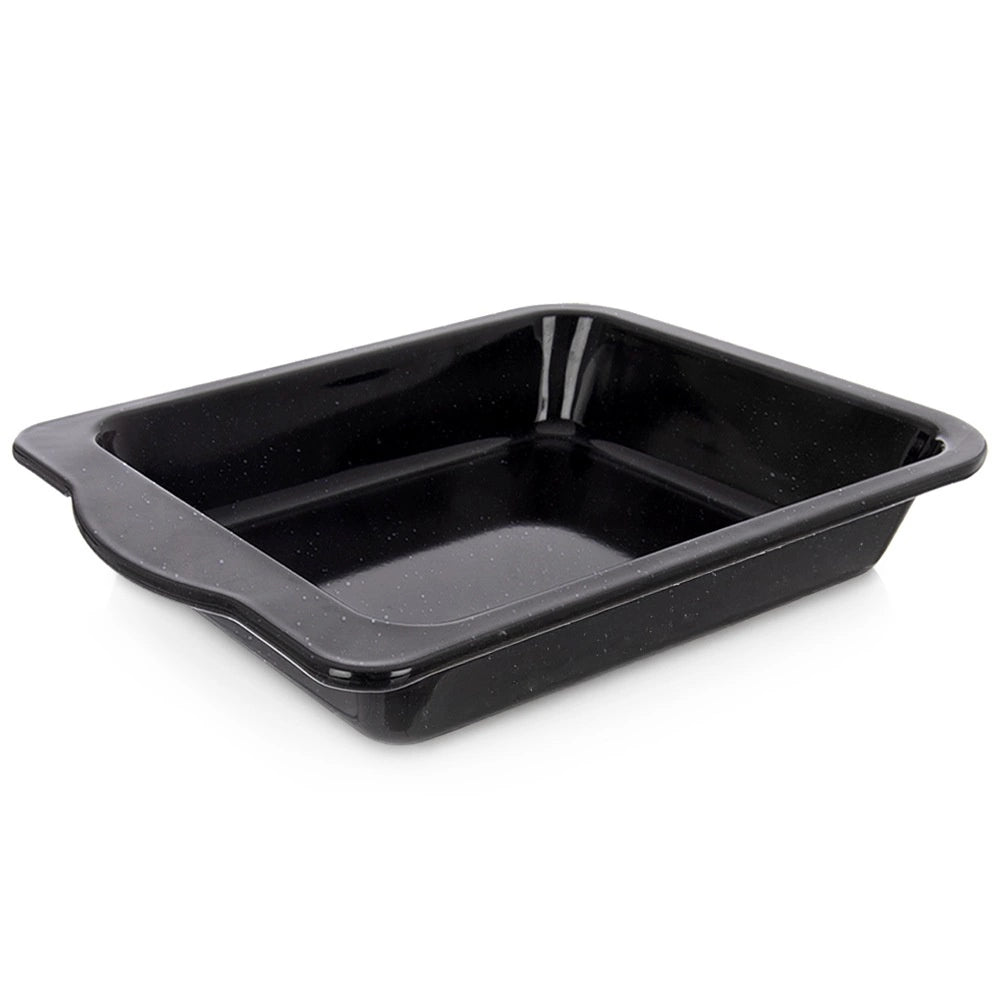 Enameled Steel Baking Tray, Rectangular 36x26x5 cm