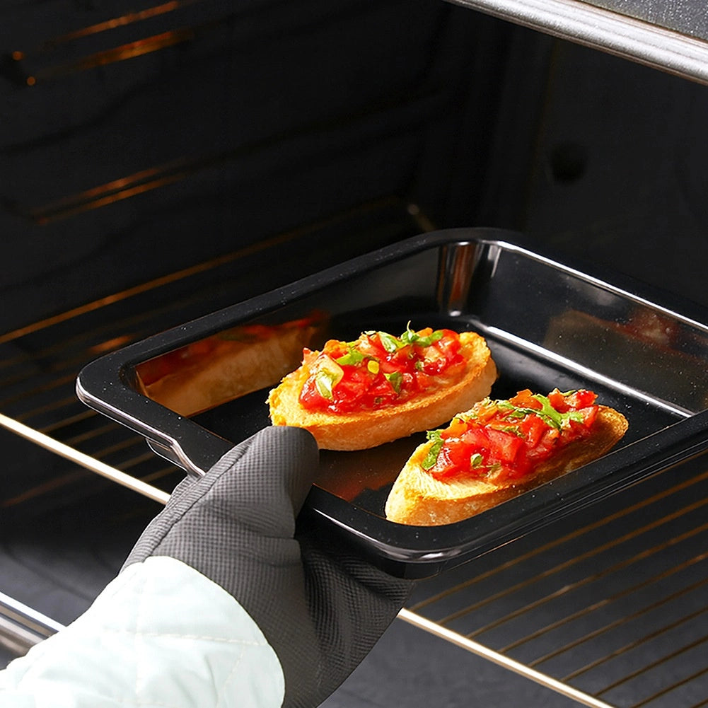 Enameled Steel Baking Tray, Rectangular 36x26x5 cm