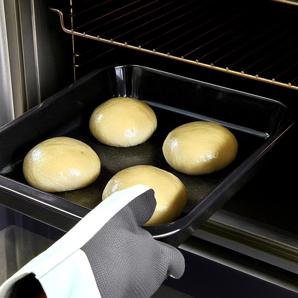 Enameled Steel Baking Tray, Rectangular 36x28x6 cm