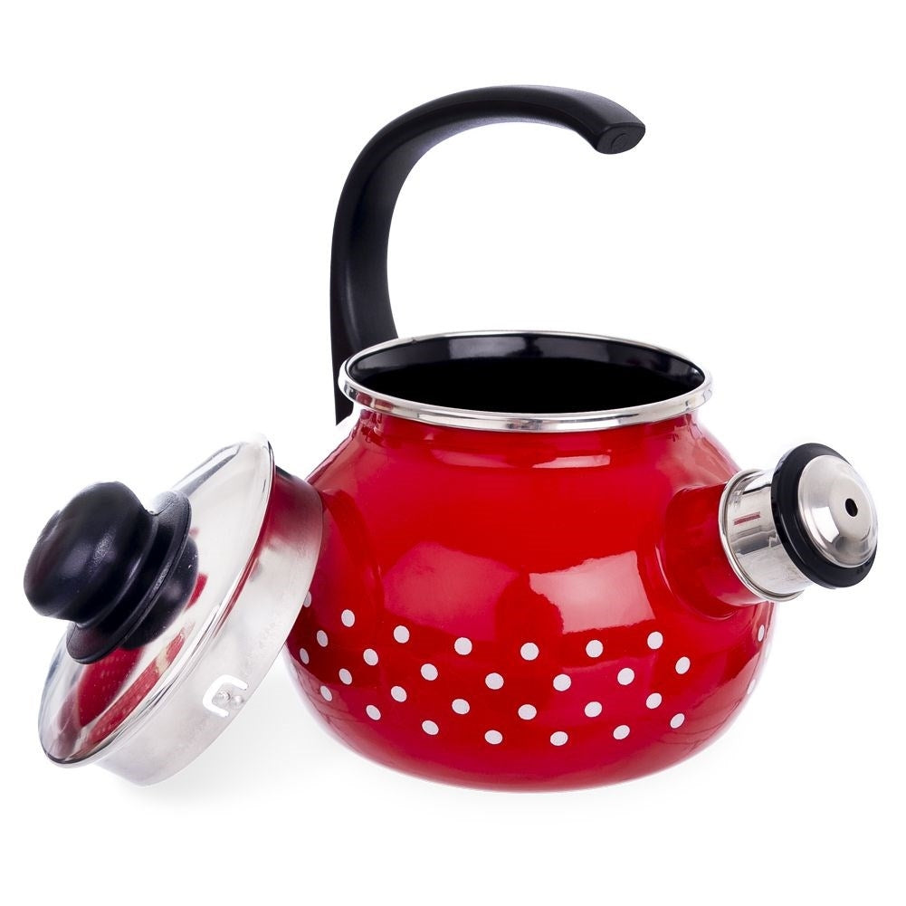 Enameled Steel Kettle - Fits All Stoves