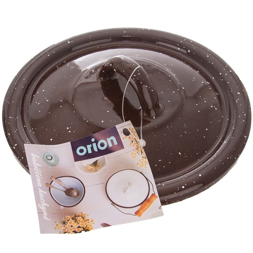 Enameled Steel Lid 16 cm - Efficient Cooking & Splash Guard