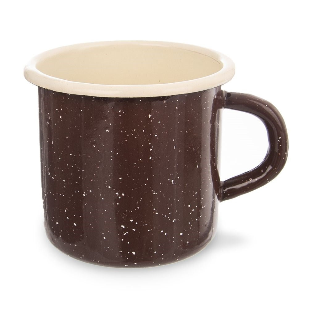 Enameled Steel Mug 8 cm - Perfect for Drinks & Decor