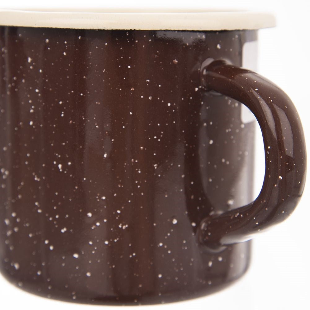 Enameled Steel Mug 8 cm - Perfect for Drinks & Decor