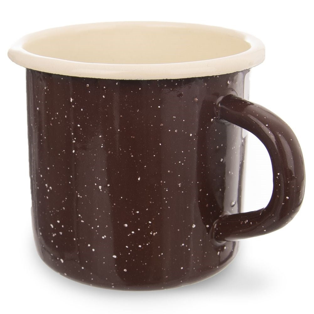 Enameled Steel Mug 8 cm - Perfect for Drinks & Decor