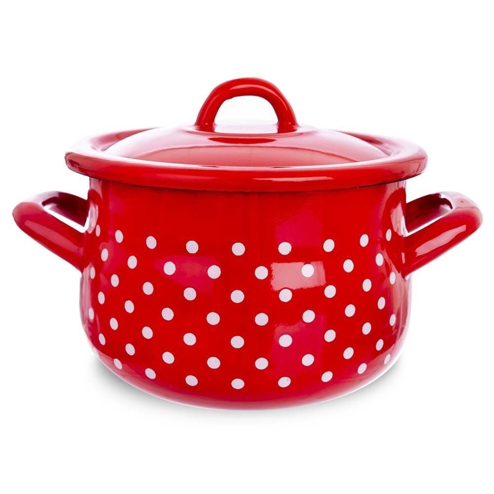 Enameled Steel Pot: Perfect for All Stoves