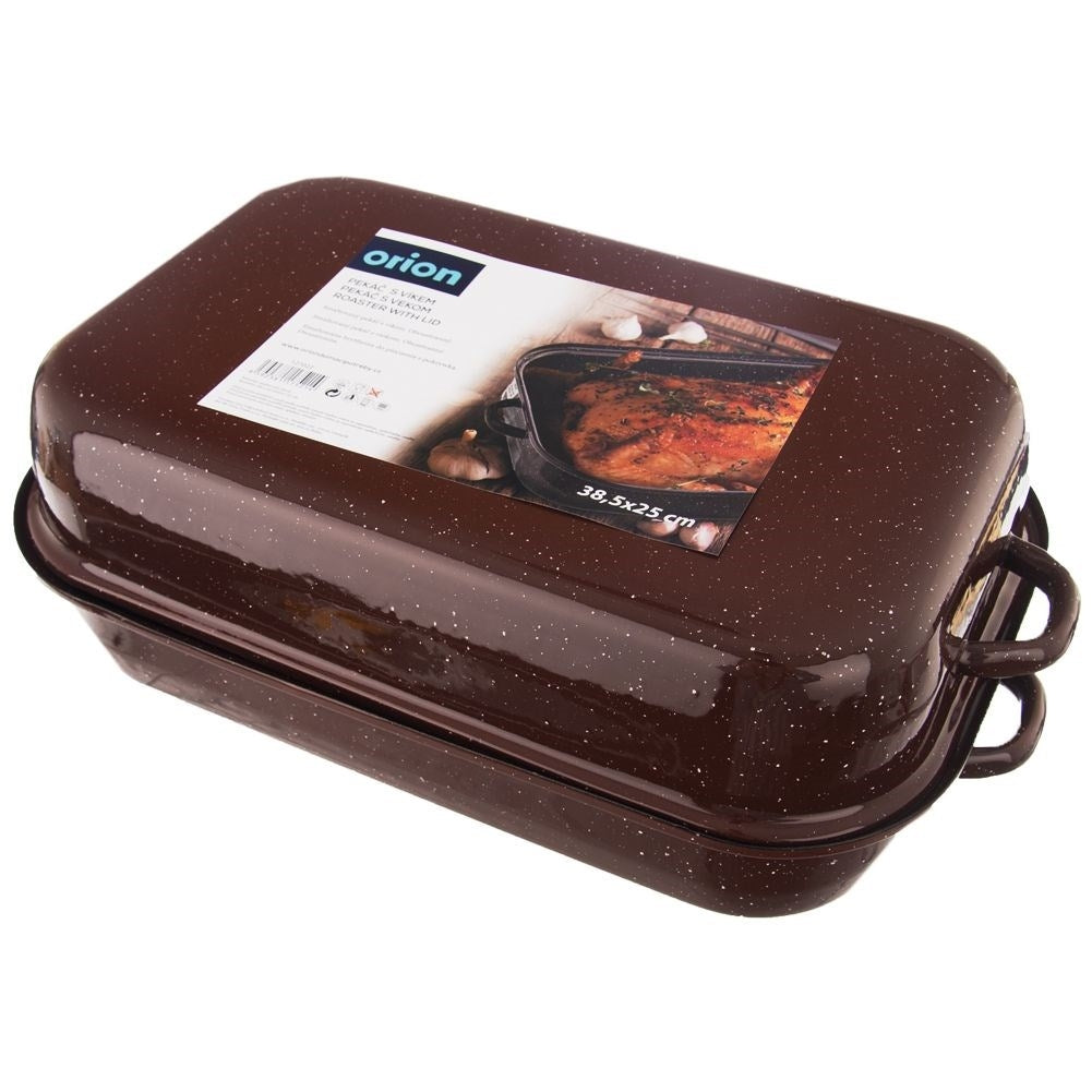 Enameled Steel Pot for Baking and Serving